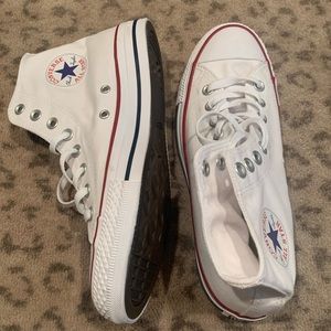 Brand New White High Top Converse Chuck Taylors size M 7.5 / W 9.5